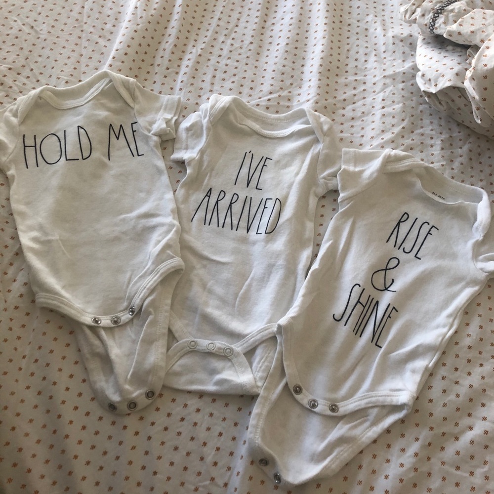 Rae Dunn Baby onesie 3-pack